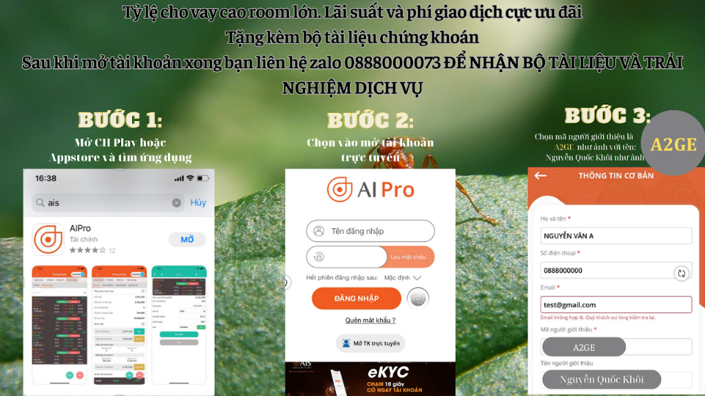 Mở tài khoản AIS